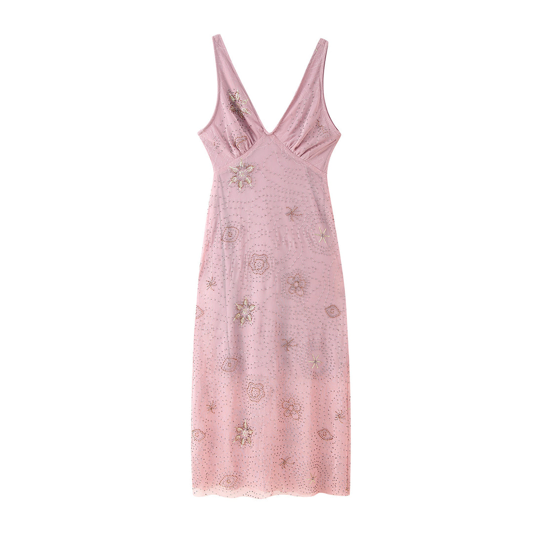 Damen Maxikleid mit aufregenden Strassverzierungen R&B