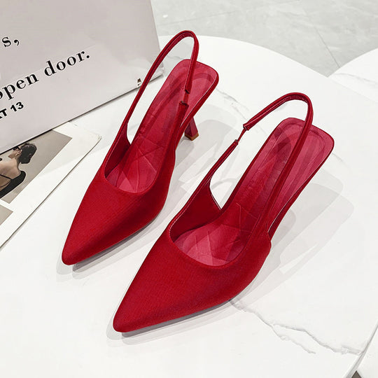 Damen Slingback-Pumps mit spitzem Zehenbereich und elegantem Design R&B