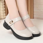Damen Mary Jane Schuhe mit anatomischer Sohle und elegantem Riemen