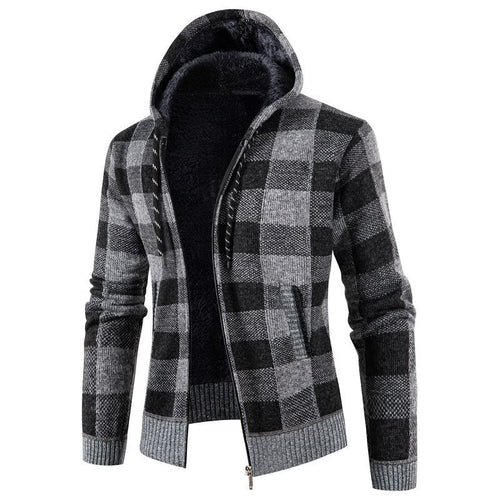Herren modische Kapuzenjacke mit weichem Innenfutter R&B