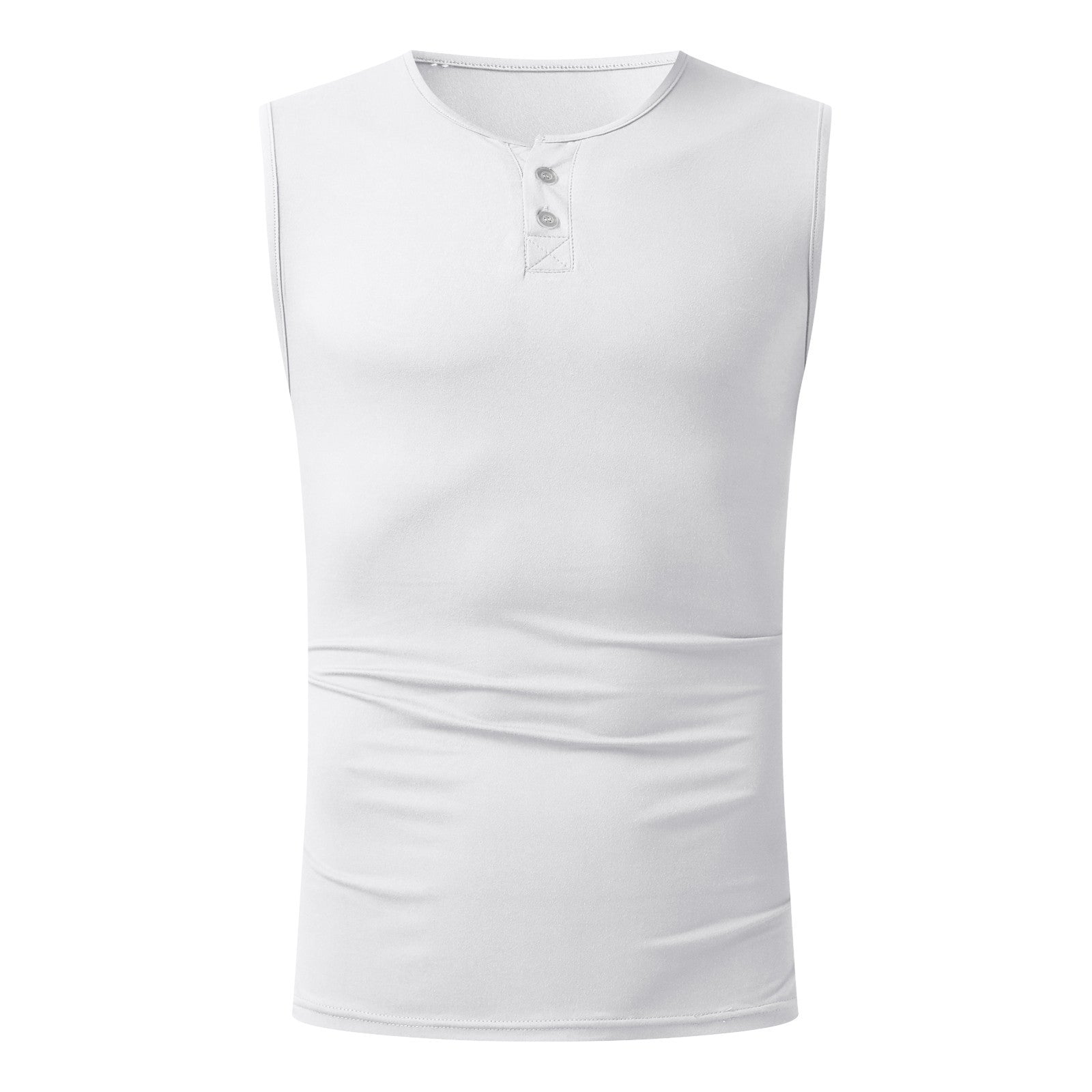 Herren Tanktop mit ausgewogenem Schnitt und praktischen Druckknöpfen