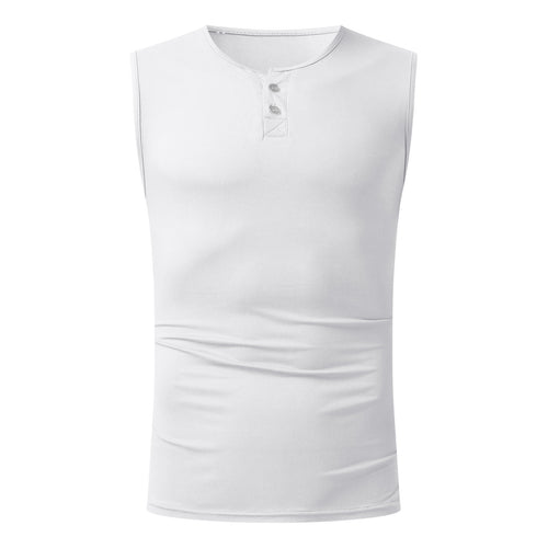 Herren Tanktop mit ausgewogenem Schnitt und praktischen Druckknöpfen R&B