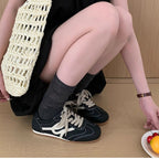 Damen Sneakers im Retro-Design mit atmungsaktivem Obermaterial und robustem Profil R&B