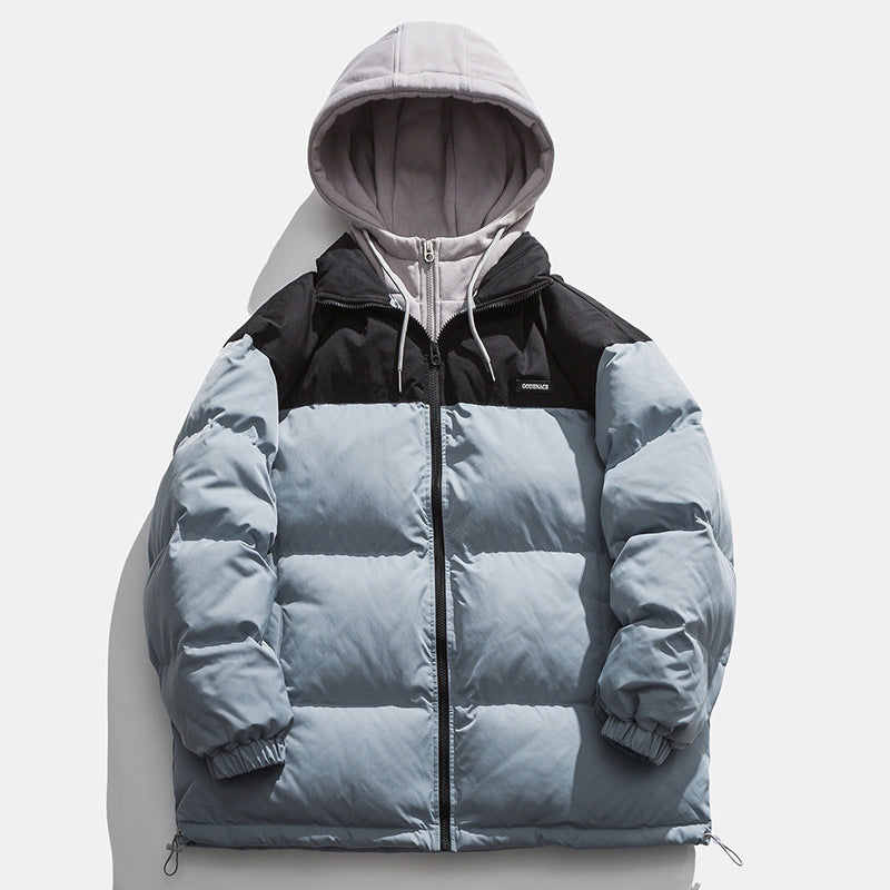 Herren Winterjacke mit abnehmbarer Kapuze und wärmeisolierender Fütterung R&B