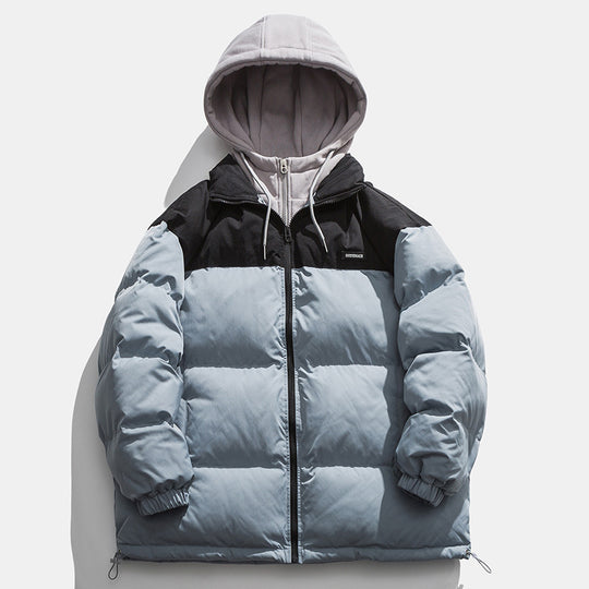 Herren Winterjacke mit abnehmbarer Kapuze und wärmeisolierender Fütterung R&B