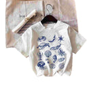 Damen T-Shirt mit maritimem Motiv und kreativer Grafik R&B