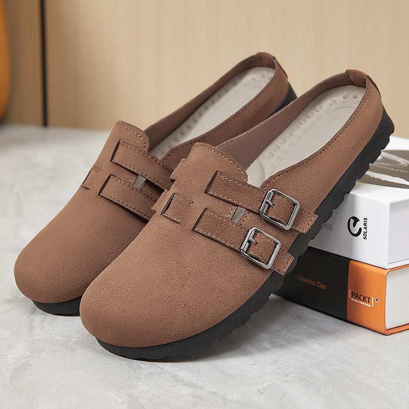 Damen Komfortable Clogs mit verstellbarem Riemen und weicher Innenausstattung R&B