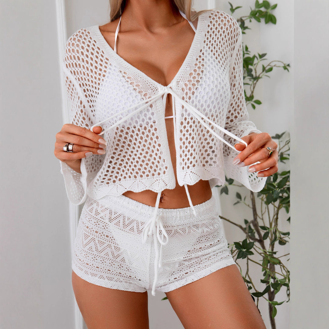 Damen luftige Strickbluse R&B