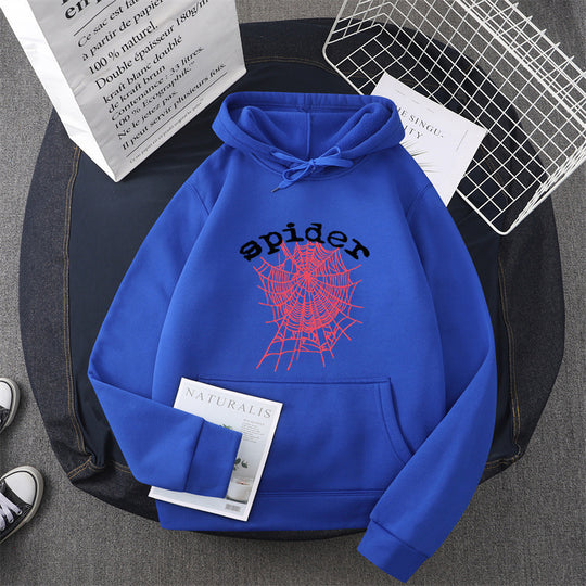 Damen Kapuzensweater mit kreativem Spinnenmotiv R&B