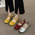 Damen Ballerina-Schuhe mit verspieltem Riemchen und elastischer Passform R&B