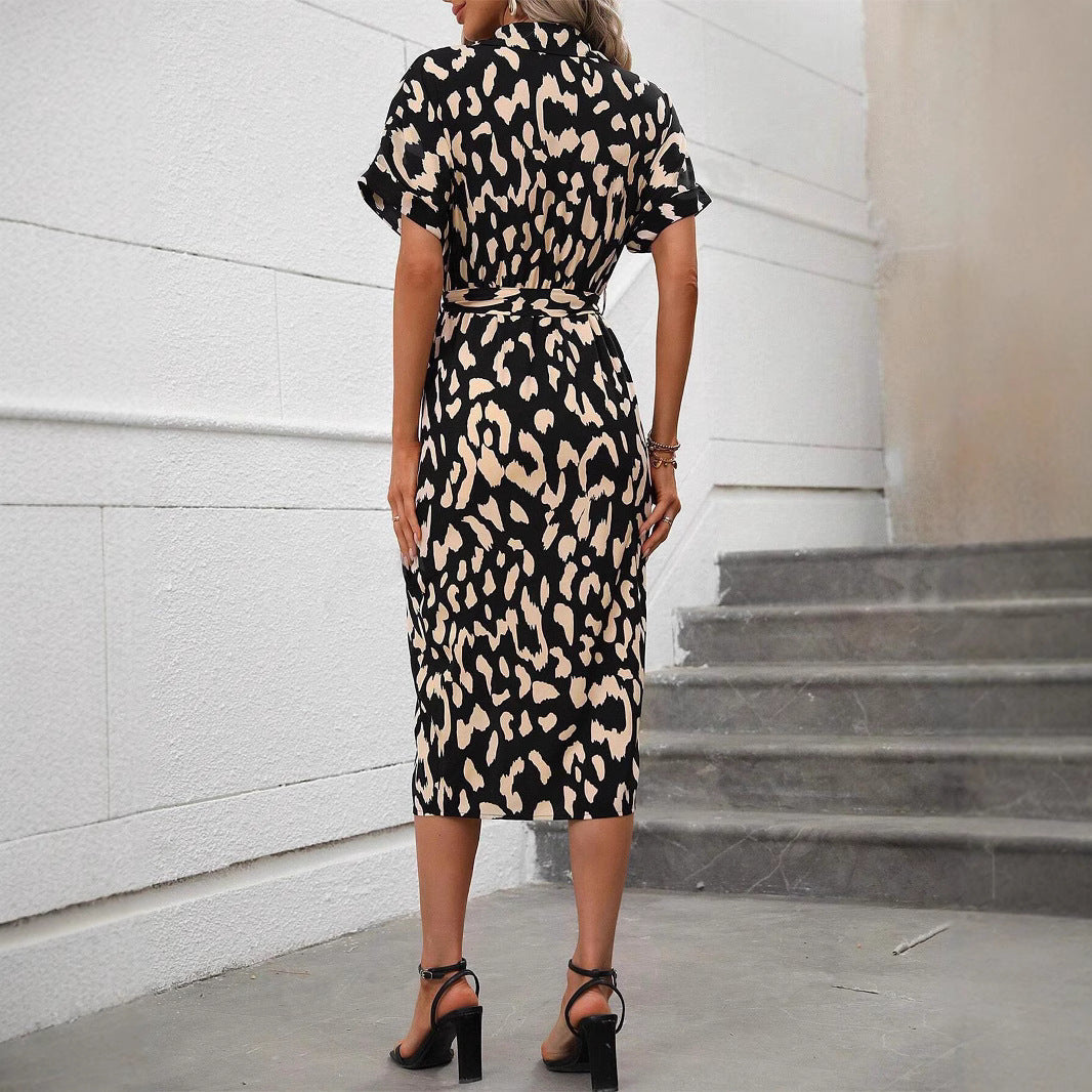 Damen Maxikleid mit schickem Knopfdesign und vorteilhaftem Schlitz R&B