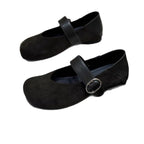 Damen Ballerinas mit modischem Leopardenmuster und anpassbarem Riemen R&B