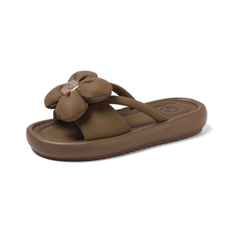 Damen Sandalen mit floralem Design und bequemer Sohle R&B
