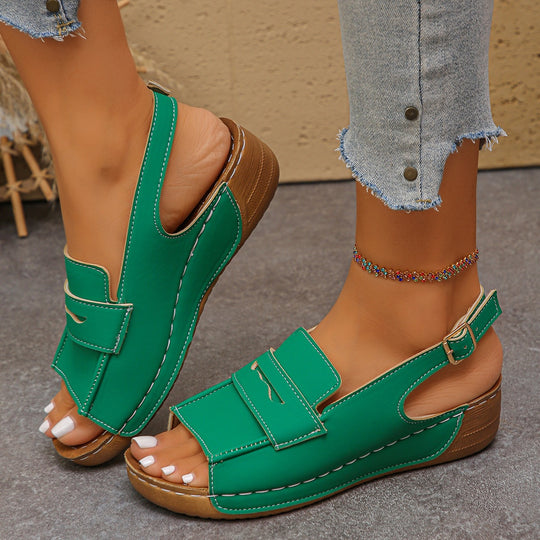 Damen Komfortable Sandalen mit verstellbarem Riemen R&B