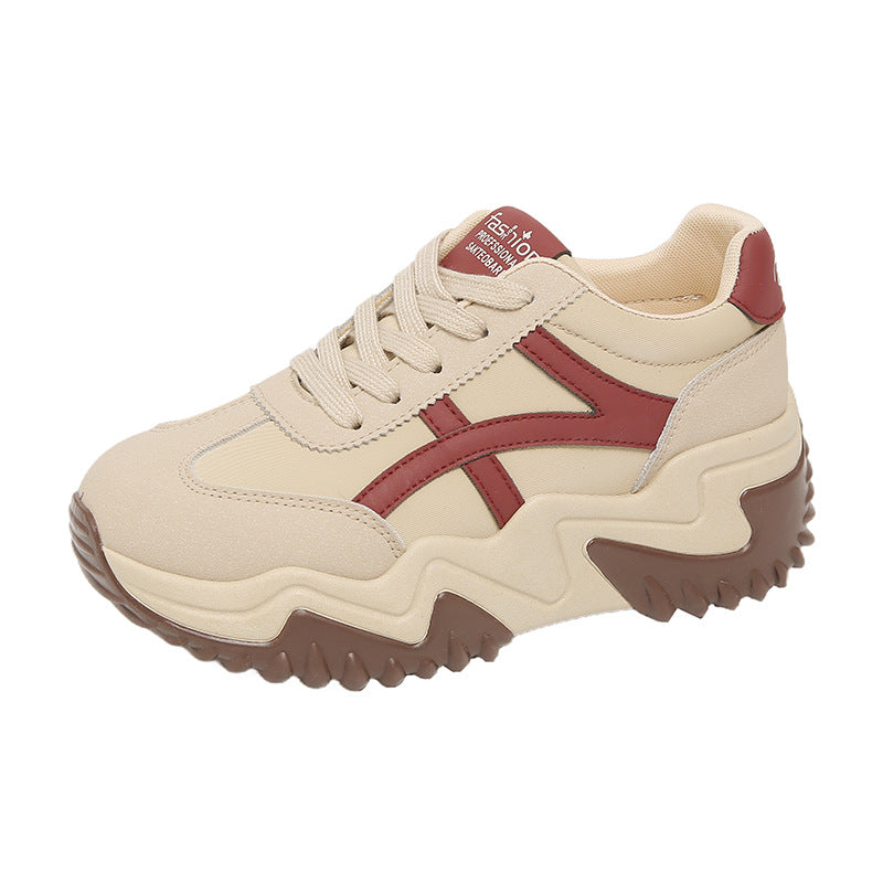 Damen sportliche Chunky Sneakers mit dämpfendem Sohlenprofil R&B