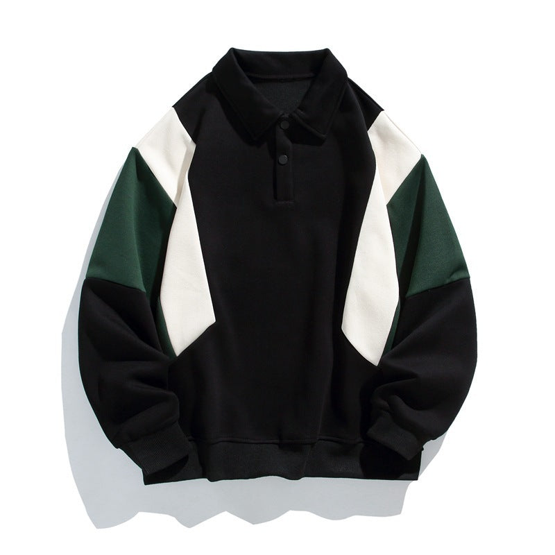 Damen modischer Polo-Pullover mit angesagten Farbkontrasten R&B