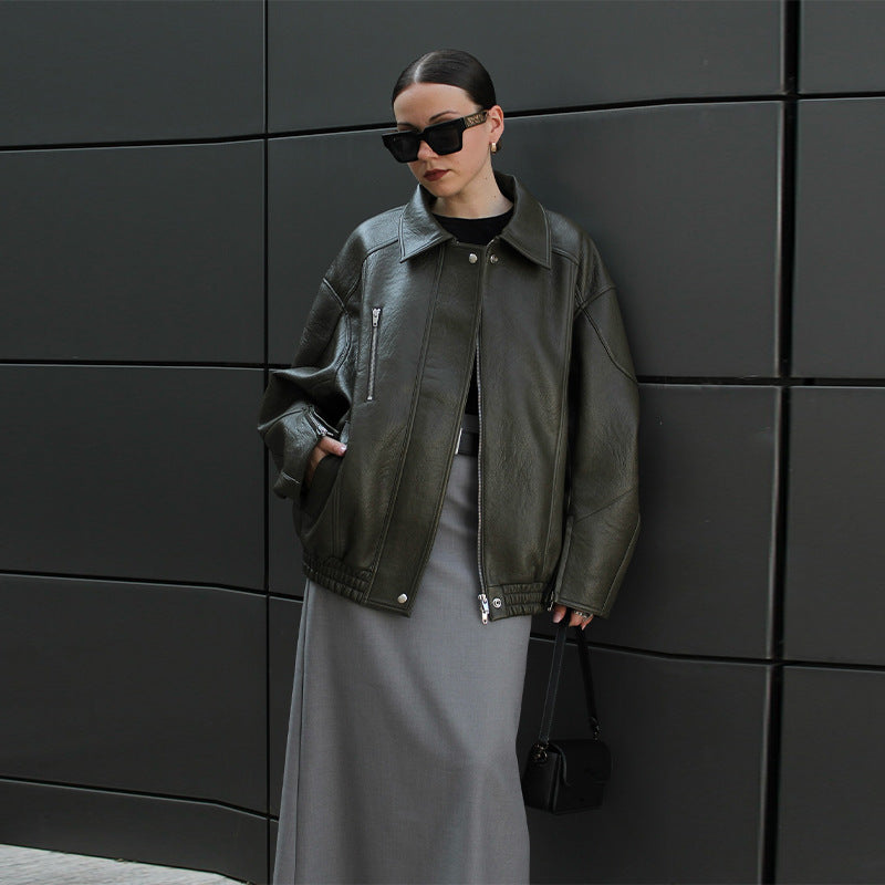 Damen jacke mit lässigem Oversized-Schnitt R&B