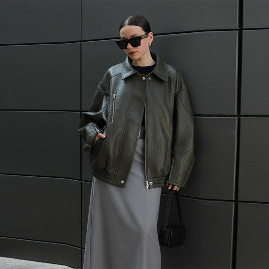 Damen jacke mit lässigem Oversized-Schnitt R&B