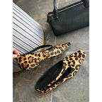 Damen Ballerinas mit elegantem Tiermuster und geschmeidiger Innenpolsterung
