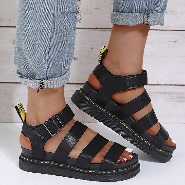 Damen Komfortable und trendige Riemchen-Sandalen R&B