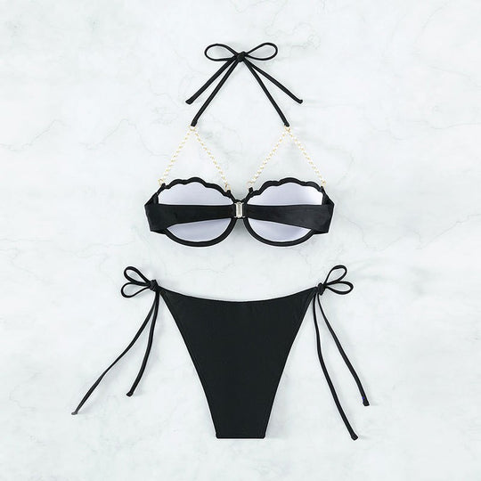 Damen Push-Up-Bikini mit Muschel-Design R&B