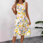 Damen Blumendesign Sommerkleid R&B