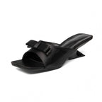 Damen elegante Slingback-Sandalen mit modischem Schleifendetail R&B