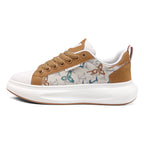 Damen Freizeit Sneaker mit modischer Textil-Oberfläche und bequemer Dämpfung R&B