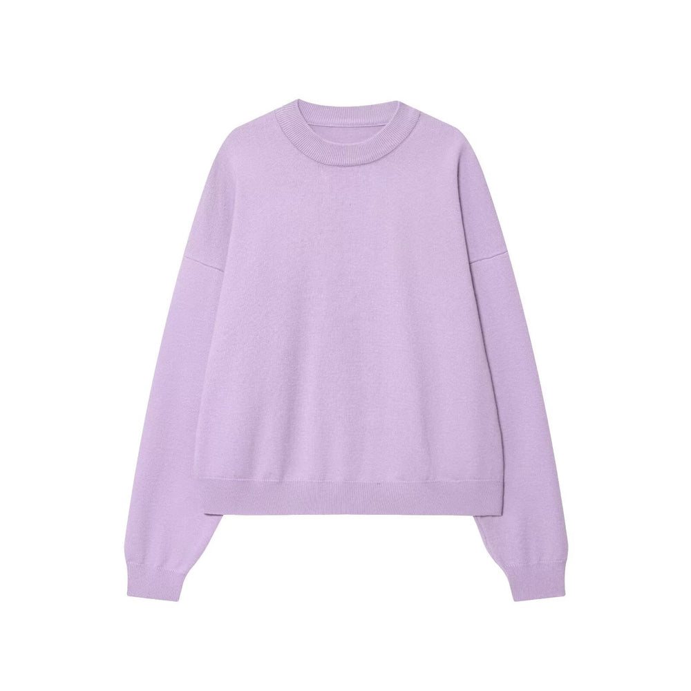 Damen lässiger Sweatshirt mit engem Kragen R&B