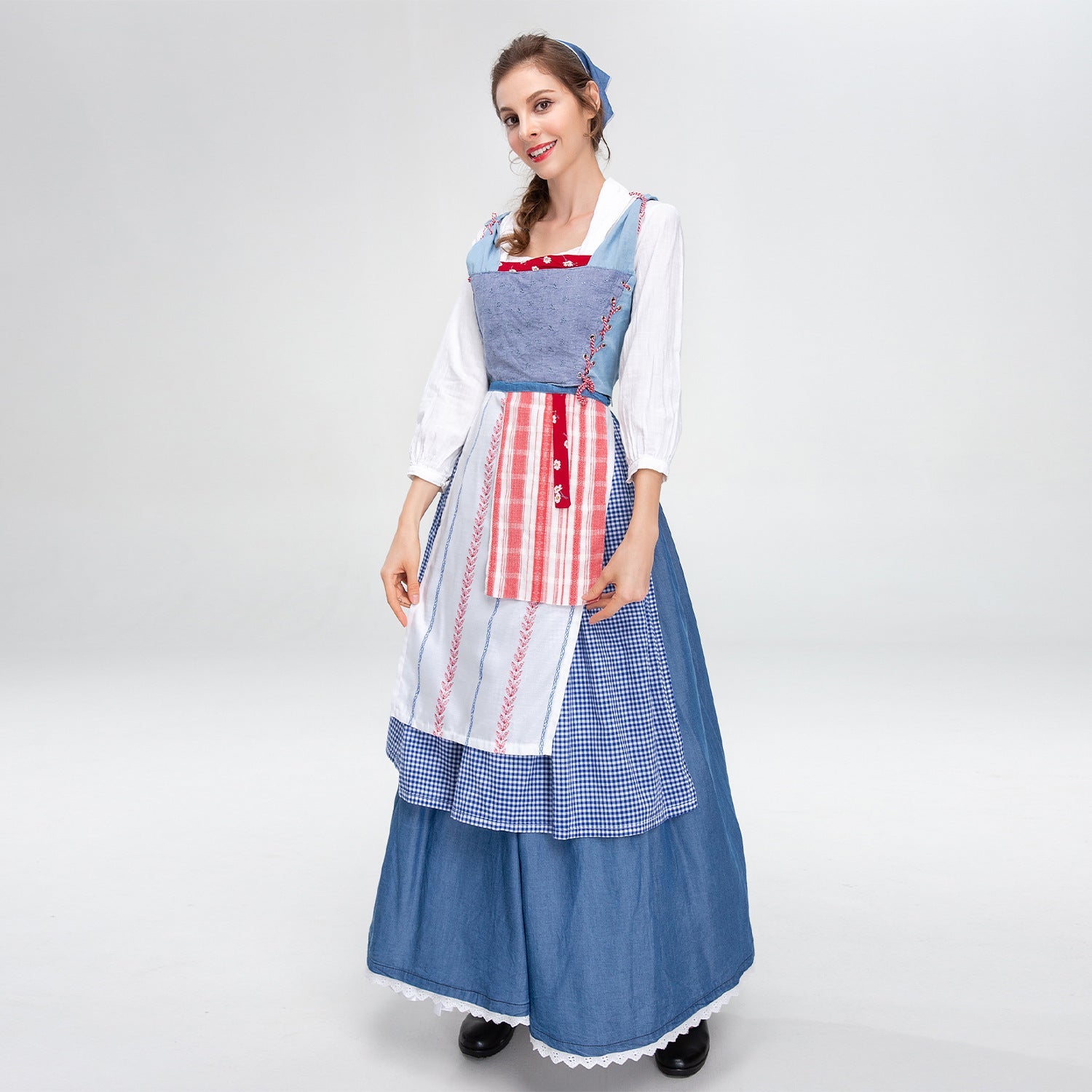 Damen Trachtenkleid mit nostalgischem Design und aufwendigen Details R&B