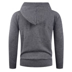 Herren modischer Kapuzenpullover mit Knopfdetail R&B