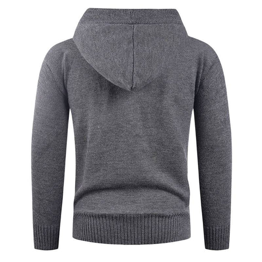 Herren modischer Kapuzenpullover mit Knopfdetail R&B