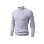 Herren Rollkragenpullover aus strukturiertem Strickmaterial