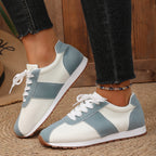 Damen Sportliche Freizeit Sneakers mit strapazierfähigem Obermaterial und rutschfester Sohle EB