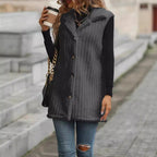 Damen Elegante und kuschelige Teddyjacke mit Knopfleiste R&B