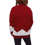 Damen Weihnachts-Pullover mit glitzerndem Baum-Motiv und kuscheliger Struktur R&B