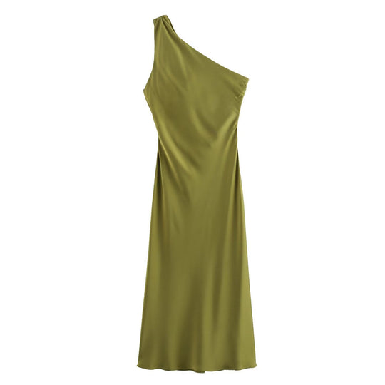 Damen Dekoratives Seidenkleid R&B