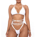 Damen Triangel-Bikini-Set mit raffinierten Schnürdetails R&B