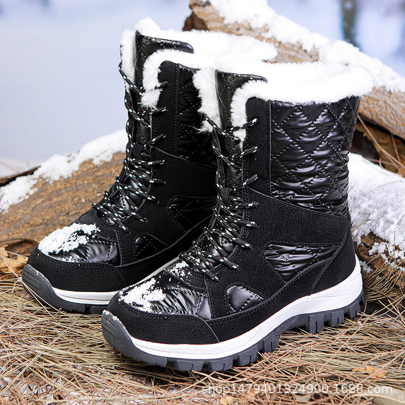 Damen Thermisch isolierte Winterstiefel mit rutschfester Profilsohle und kuscheligem Innenfutter R&B