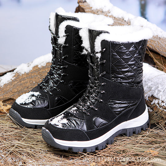 Damen Thermisch isolierte Winterstiefel mit rutschfester Profilsohle und kuscheligem Innenfutter R&B