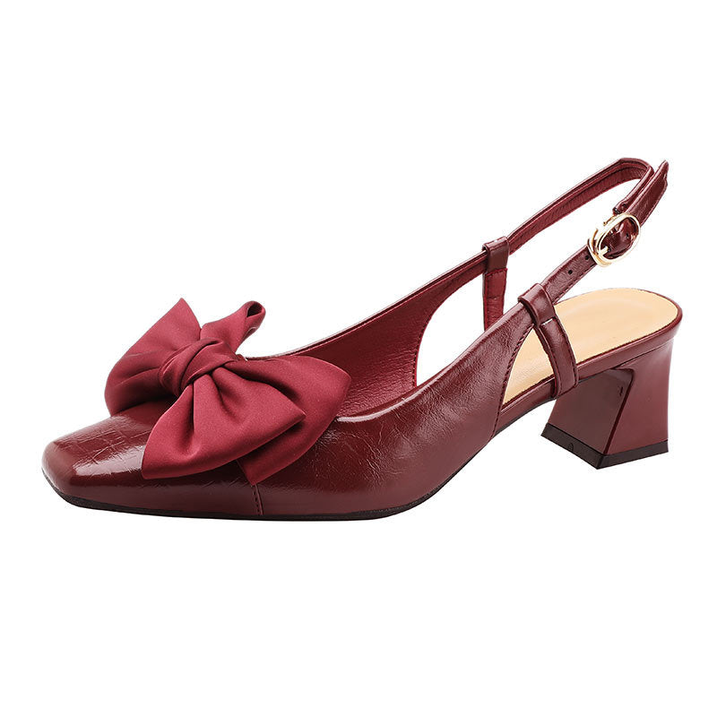 Damen Slingback-Pumps mit Schleife