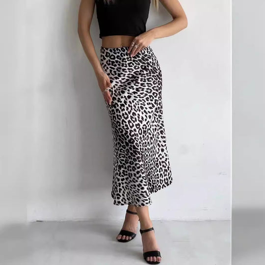 Damen Maxirock im Leopardenmuster R&B
