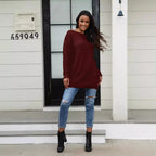 Damen Oversized Strickpullover mit Struktur und weitem Schnitt R&B