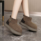 Damen warme und kuschelige Winterstiefeletten R&B