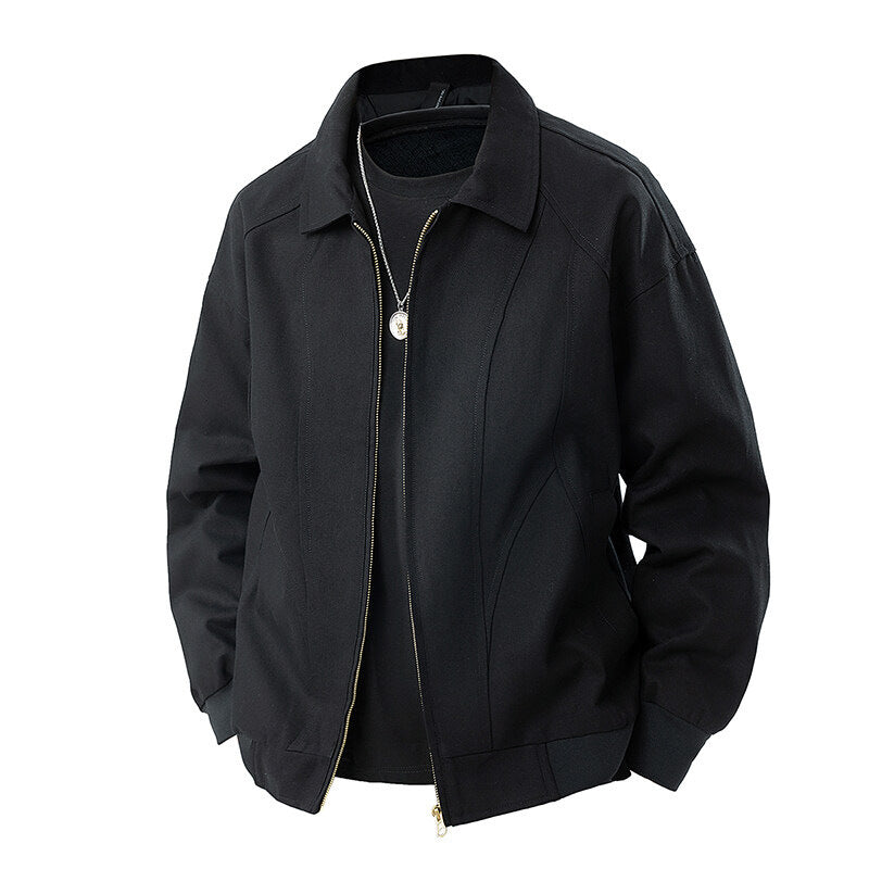 Damen modische Übergangsjacke mit elastischen Bündchen und praktischen Taschen R&B