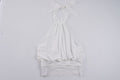 Damen Haltertop mit zarten Spitzenakzenten und eleganter Schnürung R&B