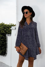Damen Polka-Dots Kleid