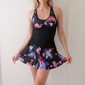 Damen Tankini-Set mit floralem Rock und figurformendem Oberteil R&B