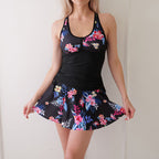 Damen Tankini-Set mit floralem Rock und figurformendem Oberteil R&B