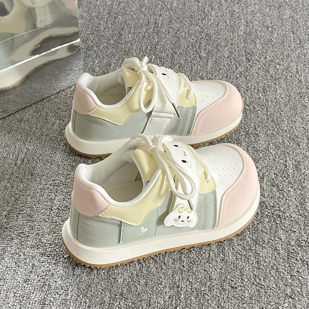 Damen Sportliche Sneakers mit niedlichen Tiermotiven und komfortabler Sohle R&B
